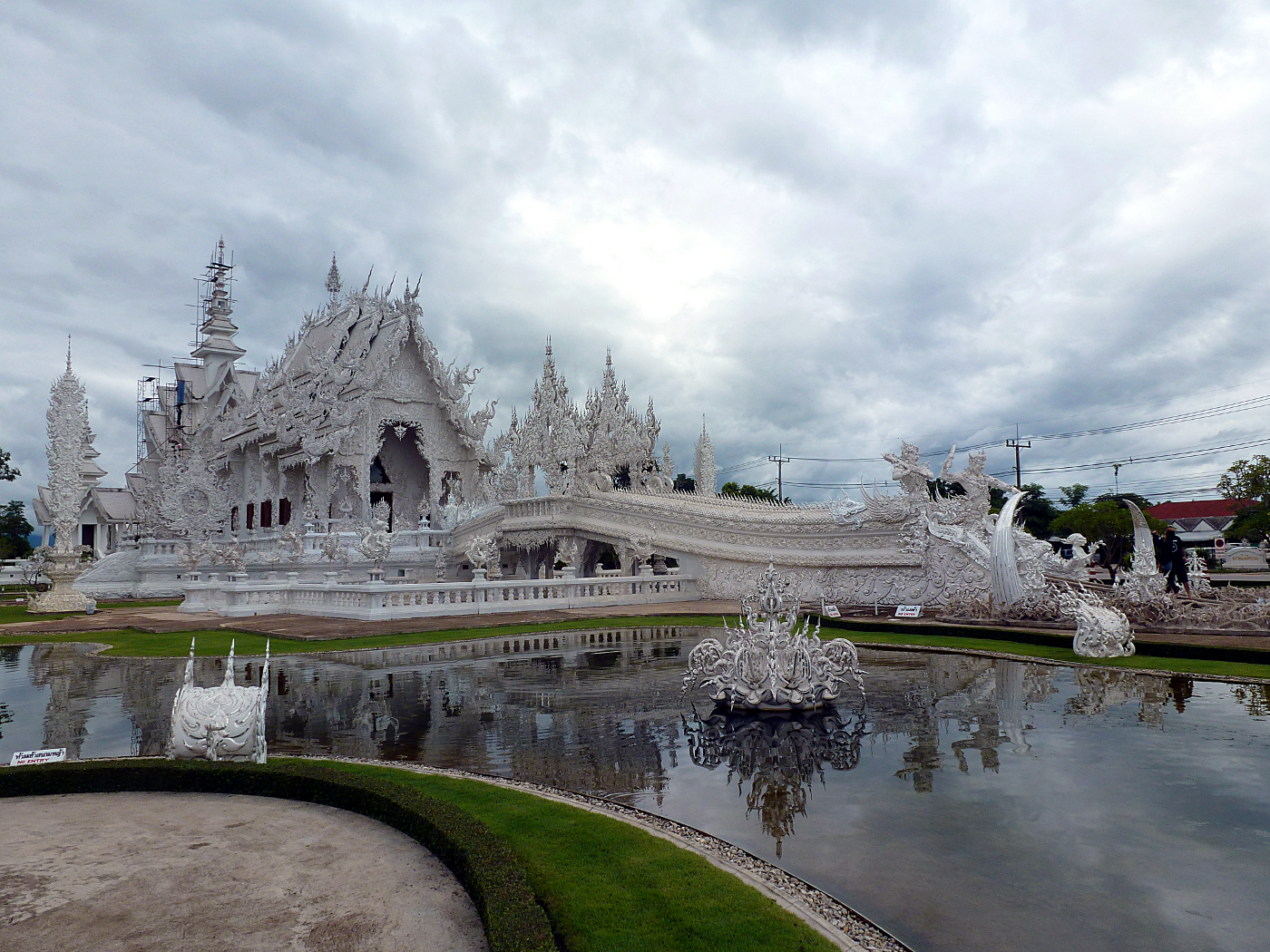 White temple moat